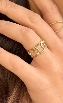 Smykkeli Copenhagen Ring - Svaneke - Gold Colour