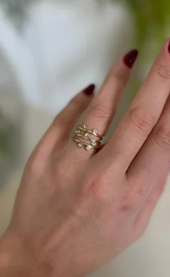 Smykkeli Copenhagen Ring - Tiff - Gold Colour