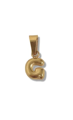 Smykkeli Copenhagen Vedhæng - Chunky Letter - Gold Colour