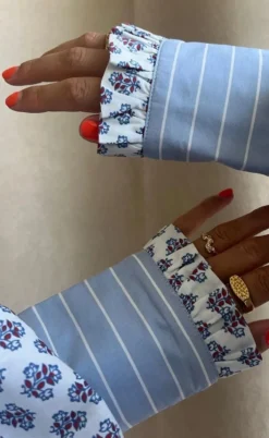 Stories From The Atelier Skjorte - The Camolille - Blue