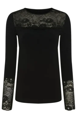 Tim & Simonsen Bluse - Nancy Lacechest - Black