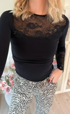 Tim & Simonsen Bluse - Nancy Lacechest - Black