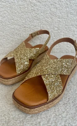 Tim & Simonsen Sandaler - Sussie - Glitter Oro