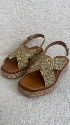 Tim & Simonsen Sandaler - Sussie - Glitter Oro