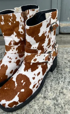 Tim & Simonsen Støvle - Lora Biker boot - Cow Hair on