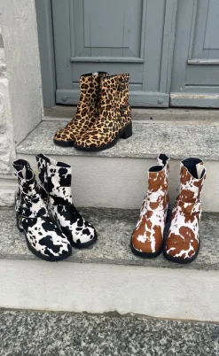 Tim & Simonsen Støvle - Lora Biker boot - Cow Hair on