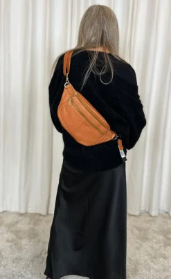 Tim & Simonsen Taske - Astrid Bumbag - Cognac / Gold