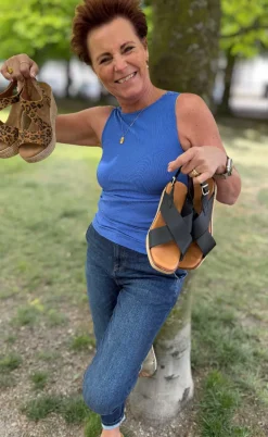 Tim & Simonsen Top - Belen V-lace - Alaska (vendbar)