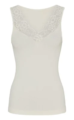 Tim & Simonsen Top - Belen V-lace - Ivory (vendbar)
