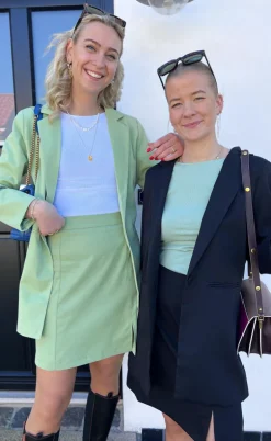 Tim & Simonsen Top - Belen V-Lace - Menta (vendbar)