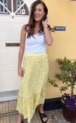 Tim & Simonsen Top - Belen V-Lace - White (vendbar)