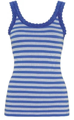 Tim & Simonsen Top - Isa Rib - Alaska/Bianco