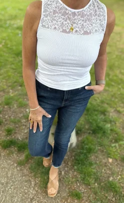 Tim & Simonsen Top - Nancy Rib - Bianco