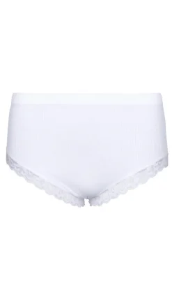 Tim & Simonsen Trusser - Feline Rib Midi - Bianco