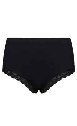 Tim & Simonsen Trusser - Feline Rib Midi - Nero