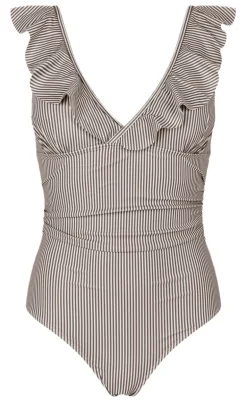 Unica Copenhagen Badedragt - Madina - Brown Stripes