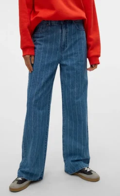 Vero Moda Bukser - Kathy - Medium Blue Denim