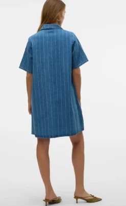 Vero Moda Kjole - Ocean - Medium Blue Denim