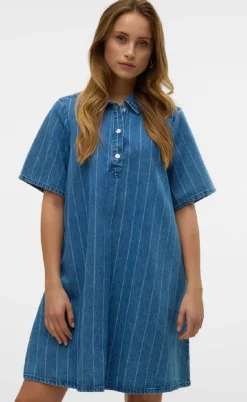 Vero Moda Kjole - Ocean - Medium Blue Denim