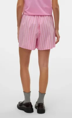 Vero Moda Shorts - Charlotte - Bonbon Fiery red/Cloud Dancer