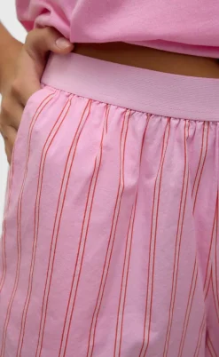 Vero Moda Shorts - Charlotte - Bonbon Fiery red/Cloud Dancer