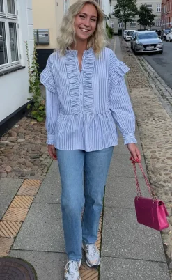 VILA Bukser / Jeans - Kelly - Medium Blue Denim