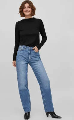 VILA Bukser / Jeans - Kelly - Medium Blue Denim