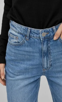 VILA Bukser / Jeans - Kelly - Medium Blue Denim
