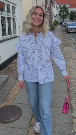 VILA Bukser / Jeans - Kelly - Medium Blue Denim