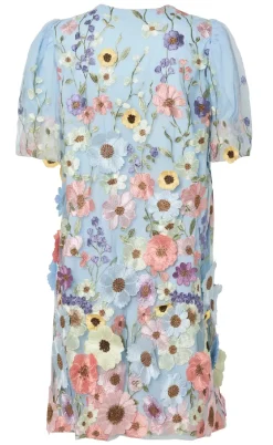 YAS Kjole - Flowering - Halogen Blue