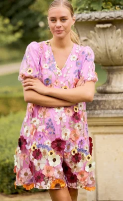 YAS Kjole - Flowering - Pink Lavender