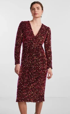 YAS Kjole - Pinko Midi - Black